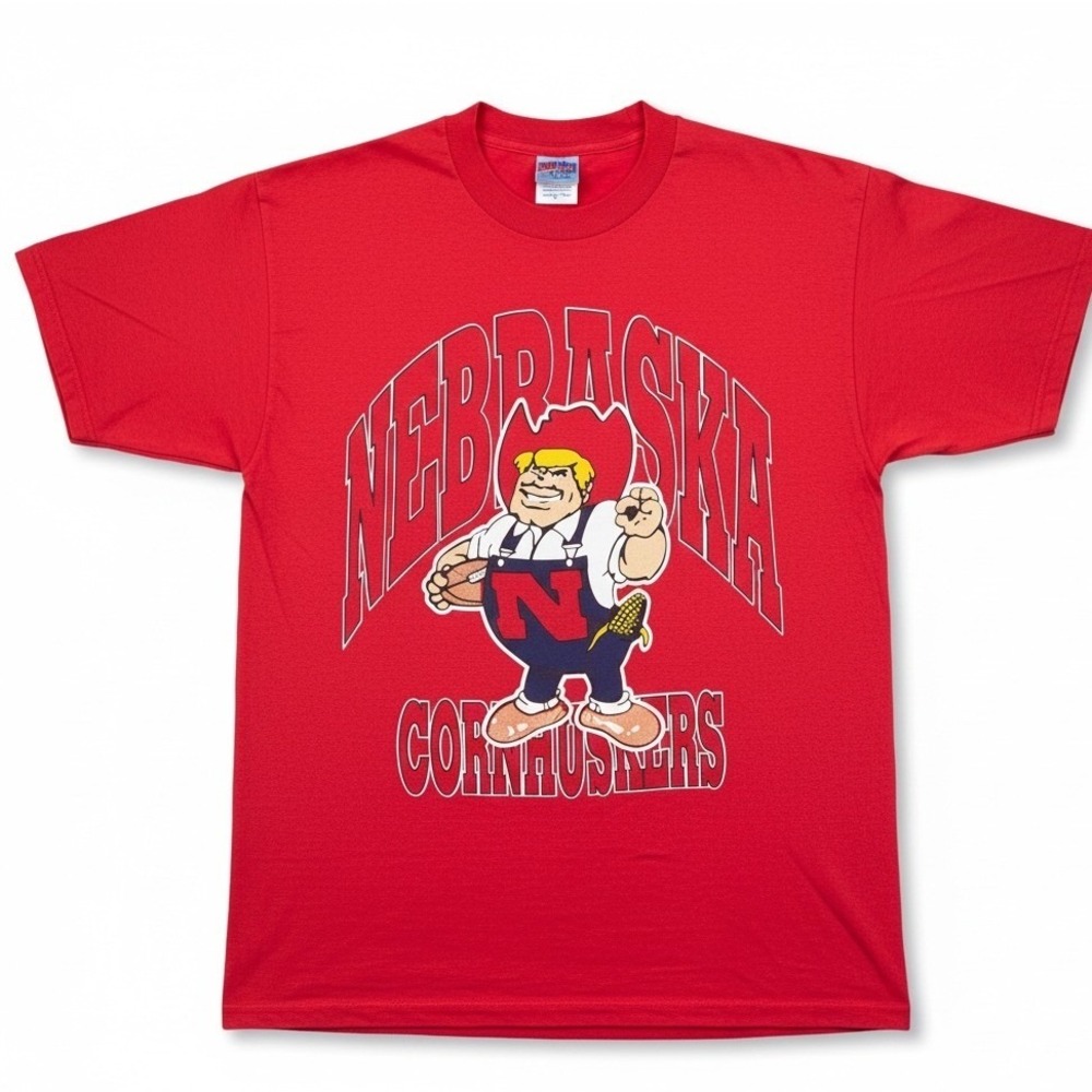 Vintage 90s Nebraska Cornhuskers T Shirt XL Herbie Husker OK College Football